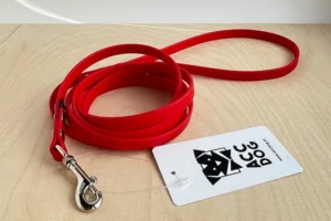 Smycz miejska Biothane Classic Red | 150 cm | 16 mm | karabinek sprężynowy średni chromowany